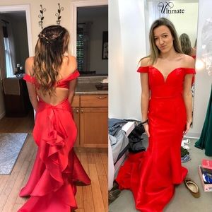Prom Dress (Satin Red)
